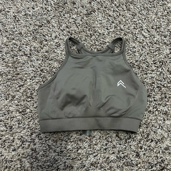 Oner Active Tops - Oner Active Olive Green Sports Bra